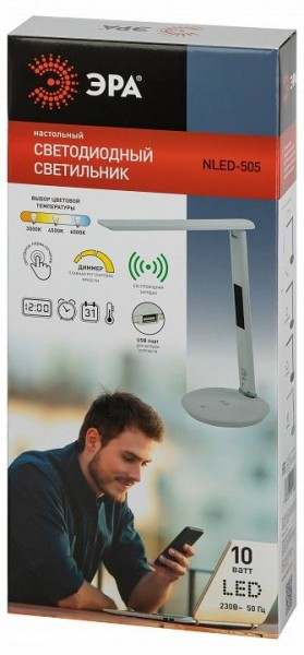Настольная лампа офисная Эра  NLED-505-10W-W в Муравленко - muravlenko.ok-mebel.com | фото 5