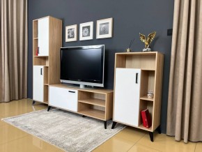ОСКАР TRIO Гостиная (дуб золотой/белый) в Муравленко - muravlenko.ok-mebel.com | фото 3