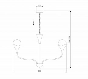 Подвесная люстра Eurosvet Calyx 60169/6 никель в Муравленко - muravlenko.ok-mebel.com | фото 3