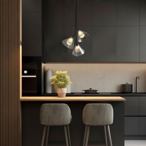Подвесная люстра Eurosvet Enigma 70161/3 черный в Муравленко - muravlenko.ok-mebel.com | фото 3