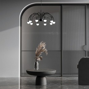 Подвесная люстра Eurosvet Ragno 90034/10 LED черный в Муравленко - muravlenko.ok-mebel.com | фото 4