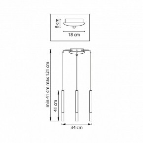 Подвесная люстра Lightstar Tubo L3T747147 в Муравленко - muravlenko.ok-mebel.com | фото 3
