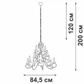 Подвесная люстра Vitaluce V1859 V1859-1/16 в Муравленко - muravlenko.ok-mebel.com | фото 4