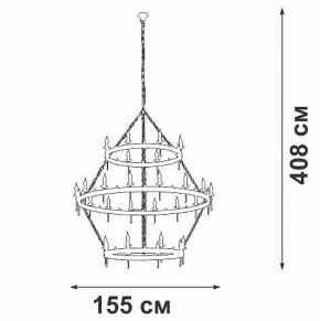 Подвесная люстра Vitaluce V1872 V1872-7/16+8+8 в Муравленко - muravlenko.ok-mebel.com | фото 3
