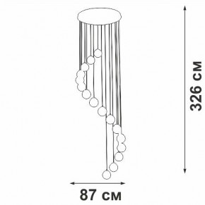 Подвесная люстра Vitaluce V2893 V2893-9/16S в Муравленко - muravlenko.ok-mebel.com | фото 4