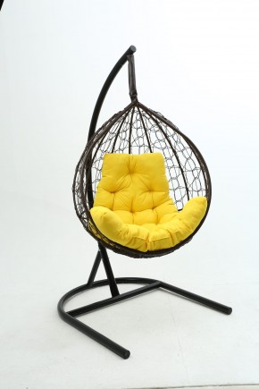 Подвесное кресло Бароло (коричневый/желтый) в Муравленко - muravlenko.ok-mebel.com | фото