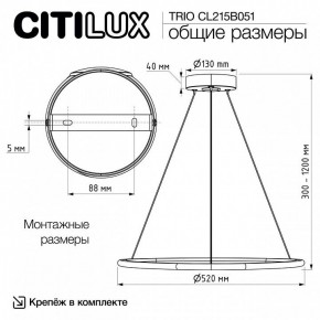 Подвесной светильник Citilux Trio CL215B051 в Муравленко - muravlenko.ok-mebel.com | фото 8