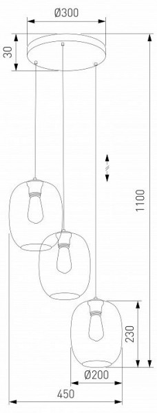 Подвесной светильник TK Lighting Elio 5973 Elio в Муравленко - muravlenko.ok-mebel.com | фото 3