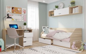 Полка 2032 АНТАЛИЯ (Сонома/Белый софт) в Муравленко - muravlenko.ok-mebel.com | фото 2