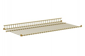Полка сотовая L695 (золото) в Муравленко - muravlenko.ok-mebel.com | фото