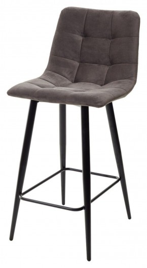 Полубарный стул CHILLI-QB графит #14, велюр / черный каркас (H=66cm) М-City в Муравленко - muravlenko.ok-mebel.com | фото 1
