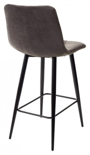 Полубарный стул CHILLI-QB графит #14, велюр / черный каркас (H=66cm) М-City в Муравленко - muravlenko.ok-mebel.com | фото 4