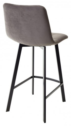 Полубарный стул CHILLI-QB SQUARE графит #14, велюр / черный каркас (H=66cm) М-City в Муравленко - muravlenko.ok-mebel.com | фото 3