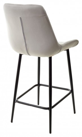 Полубарный стул ХОФМАН, цвет H-09 Светло-серый, велюр / черный каркас H=63cm М-City в Муравленко - muravlenko.ok-mebel.com | фото 6