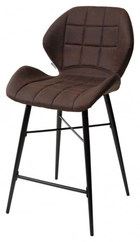 Полубарный стул MARCEL COWBOY-#800 темно-коричневый (H=65cm), ткань микрофибра М-City в Муравленко - muravlenko.ok-mebel.com | фото