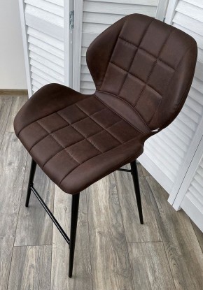 Полубарный стул MARCEL COWBOY-#800 темно-коричневый (H=65cm), ткань микрофибра М-City в Муравленко - muravlenko.ok-mebel.com | фото 3