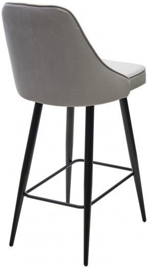 Полубарный стул NEPAL-PB СВЕТЛО- СЕРЫЙ BM-4, велюр/ черный каркас (H=68cm) М-City в Муравленко - muravlenko.ok-mebel.com | фото 4