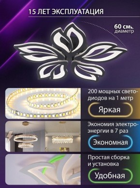 Потолочная люстра Natali Kovaltseva FORTUNA LED LAMPS 81107/5C в Муравленко - muravlenko.ok-mebel.com | фото 5