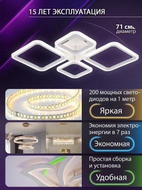 Потолочная люстра Natali Kovaltseva OPTI LED LAMPS 81108/1C в Муравленко - muravlenko.ok-mebel.com | фото 5