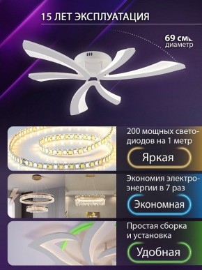 Потолочная люстра Natali Kovaltseva VIO LED LAMPS 81453 в Муравленко - muravlenko.ok-mebel.com | фото 5