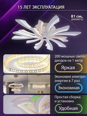 Потолочная люстра Natali Kovaltseva VIO LED LAMPS 81454 в Муравленко - muravlenko.ok-mebel.com | фото 5