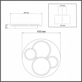 Потолочная люстра Sonex Pine 7734/60L в Муравленко - muravlenko.ok-mebel.com | фото 9