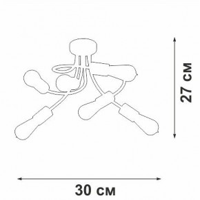 Потолочная люстра Vitaluce V3928 V3928-1/6PL в Муравленко - muravlenko.ok-mebel.com | фото 4