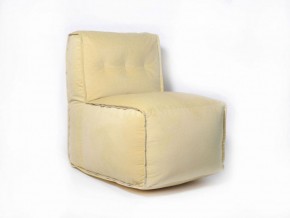 Прямое модульное бескаркасное кресло Комфорт (Желтый велюр) в Муравленко - muravlenko.ok-mebel.com | фото
