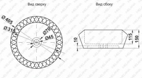 Раковина MELANA MLN-78399 в Муравленко - muravlenko.ok-mebel.com | фото 2