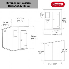 Сарай Манор Пентхаус 6x6 (MANOR PENT 6x6) в Муравленко - muravlenko.ok-mebel.com | фото 3