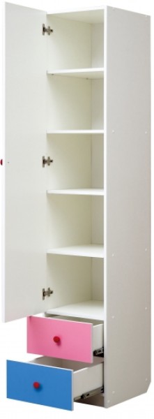 Шкаф 1-но дверный с ящиками и фотопечатью Совята 1.1 (400) в Муравленко - muravlenko.ok-mebel.com | фото 2