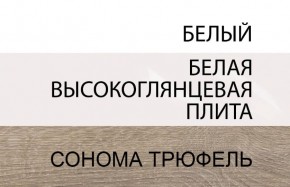 Шкаф 2D/TYP 20A, LINATE ,цвет белый/сонома трюфель в Муравленко - muravlenko.ok-mebel.com | фото 4