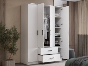 Шкаф 4-х створчатый Титан (белый) в Муравленко - muravlenko.ok-mebel.com | фото 4