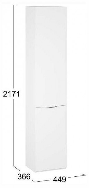 Шкаф для белья Глосс СМ-319.07.011 в Муравленко - muravlenko.ok-mebel.com | фото 4