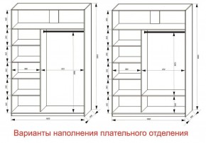 Шкаф-купе 1600 серии SOFT D1+D3+B2+PL1 (2 ящика+1штанга) профиль «Графит» в Муравленко - muravlenko.ok-mebel.com | фото 6