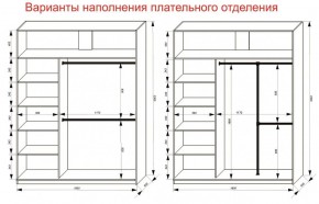 Шкаф-купе 1800 серии SOFT D6+D6+B2+PL3 (2 ящика+2штанги) профиль «Капучино» в Муравленко - muravlenko.ok-mebel.com | фото 8