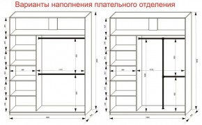 Шкаф-купе 1800 серии SOFT D8+D2+B2+PL4 (2 ящика+F обр.штанга) профиль «Графит» в Муравленко - muravlenko.ok-mebel.com | фото 8