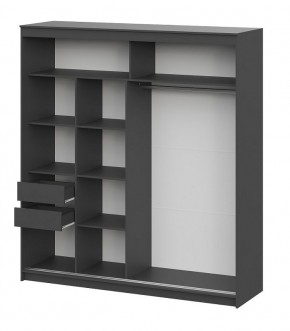 Шкаф-купе ШКП 3 МАКС (2000) Графит серый в Муравленко - muravlenko.ok-mebel.com | фото 3