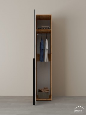 Шкаф Linnea MHR-1 2050х400х510 (ДВ-М 11.1.25) в Муравленко - muravlenko.ok-mebel.com | фото 4