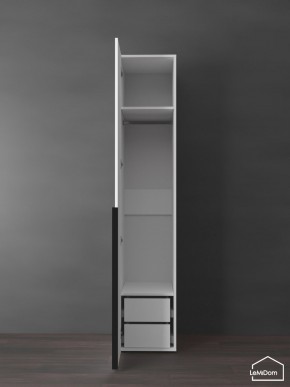 Шкаф Linnea MHR-1-3 2050х400х510 (Белый-М 11.1.1) в Муравленко - muravlenko.ok-mebel.com | фото 6
