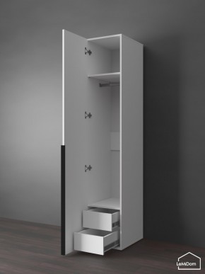 Шкаф Linnea MHR-1-3 2050х400х510 (Белый-М 11.1.1) в Муравленко - muravlenko.ok-mebel.com | фото 7