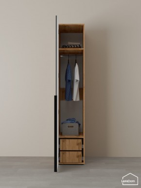 Шкаф Linnea MHR-1-3 2050х400х510 (ДВ-М 11.1.25) в Муравленко - muravlenko.ok-mebel.com | фото 5