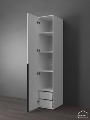 Шкаф Linnea MHR-1-4 2050х400х510 (Белый-М 11.1.1) в Муравленко - muravlenko.ok-mebel.com | фото 5