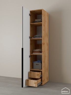 Шкаф Linnea MHR-1-4 2050х400х510 (ДВ-М 11.1.25) в Муравленко - muravlenko.ok-mebel.com | фото 5