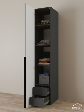 Шкаф Linnea MHR-1-4 2050х400х510 (Графит-М 11.1.25) в Муравленко - muravlenko.ok-mebel.com | фото 6