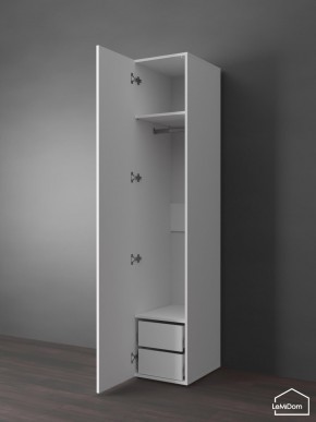 Шкаф Linnea MHR-1PO-3 2050х400х510 (Белый-М 11.1.1) в Муравленко - muravlenko.ok-mebel.com | фото 4