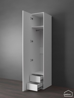 Шкаф Linnea MHR-1PO-3 2050х400х510 (Белый-М 11.1.1) в Муравленко - muravlenko.ok-mebel.com | фото 5