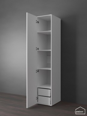 Шкаф Linnea MHR-1PO-4 2050х400х510 (Белый-М 11.1.2) в Муравленко - muravlenko.ok-mebel.com | фото 5