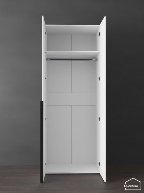 Шкаф Linnea MHR-2 2050х800х510 (Белый-М 11.1.1) в Муравленко - muravlenko.ok-mebel.com | фото 4