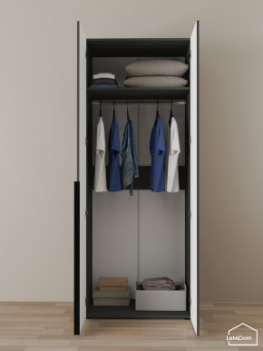 Шкаф Linnea MHR-2 2050х800х510 (Графит-М 11.1.25) в Муравленко - muravlenko.ok-mebel.com | фото 4